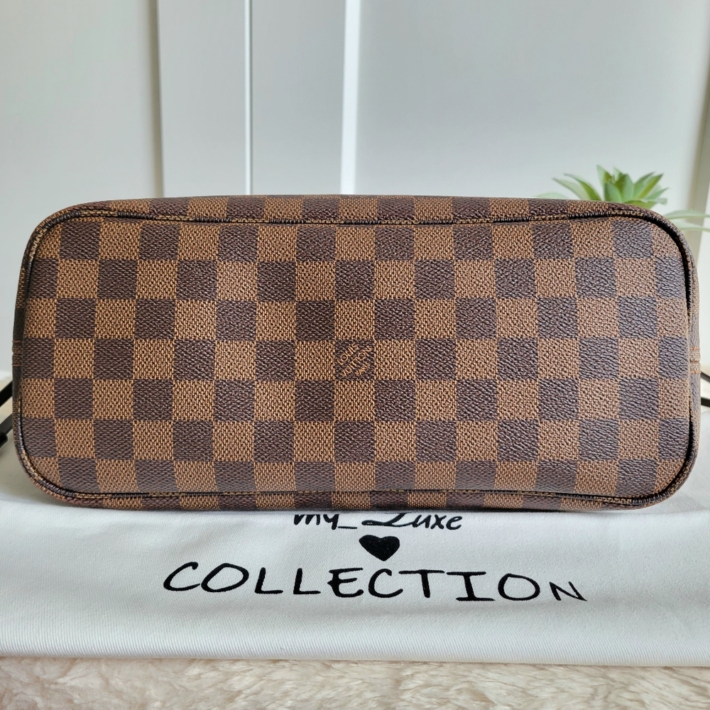 💕CLASSIC Tote Bag LOUIS VUITTON Neverfull PM Damier Ebene - Picture 13 of 16